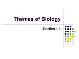 Themes Of Biology Section 1 1 In 2020 Biology What Is Biology Characteristics Of Living Things