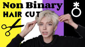 The lighter hair color really pulls out so much more character in my face. Non Binary Hair Cut Youtube