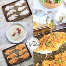 Set the timer for 22 minutes. Baked Panko Chicken With Honey Drizzle Easy Family Recipes