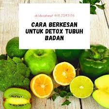 Terdapat pelbagai cara untuk detox badan anda, jadi anda dinasihatkan supaya mendapatkan pendangan doktor dalam memilih detox yang sesuai dengan badan dan tahap kesihatan badan anda. Cara Berkesan Untuk Detox Tubuh Badan Shida Rahmat Shidarahmat
