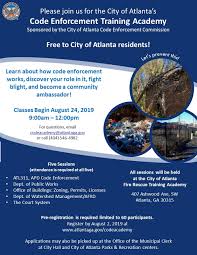 Submitted 1 year ago by step1hunter. Npu S Atlanta City Of Atlanta Code Enforcement Training Academy Application Deadline August 2