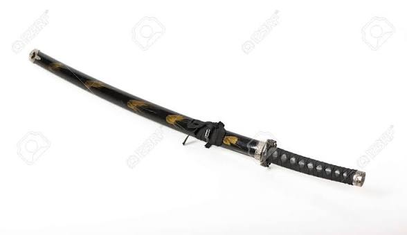 Espada Samurai Katana representando a filosofia de Musashi