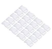 Uxcell Plastic Buckles 20 Pack Quick Side Release Clips White 16mm
