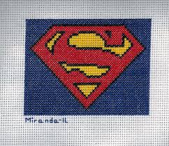 Free superman logo counted cross stitch patterns to print. Cross Stitch Superman Logo The Devoted Dilettante