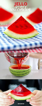 Jello Filled Watermelon Jello Recipes Food Watermelon Jello