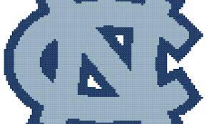 Mlb new york mets logo free cross stitch pattern 36x49. Counted Cross Stitch Pattern North Carolina Tarheels Logo The Cross Stitch Guy