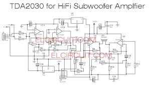 Tda2030 Make For Subwoofer Amplifier Circuit Subwoofer Amplifier Subwoofer Circuit Diagram
