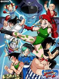 street fighter meets dbz krillin and 18 dbz characters anime character design
