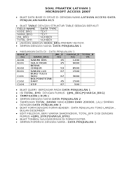 Soal latihan microsoft access 2007 1. Soal Latihan Access 11