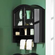 We are leaning toward black or gold edged mirrors. Black Beadboard Furniture Our Bathroom Glossy Dark Cabinet Black Towel Railing Green Bead Bathroom Wall Cabinets Wall Cabinet Bathroom Furniture Modern