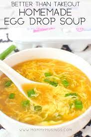 Homemade Egg Drop Soup Recipe Homemade Egg Drop Soup Easy Soup Recipes Soup Recipes