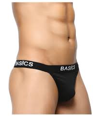 Basiics By La Intimo Black Thong