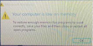 Comment my answer if i can be of further use. A Low Memory Msg And A Win Crash On A Dell Laptop Solved Windows 10 Forums