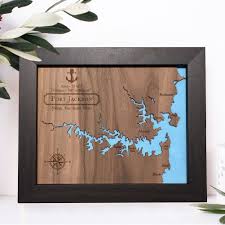Lake art pioneered the first 3d lake maps and has been family owned and operated since early 2000. Wood Lake Map Laser Engraved Wood Lake Art Keepsake Map