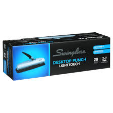 Swingline easy touch heavy duty 3 hole punch, 32 sheet capacity,. Swingline Lighttouch High Capacity Desktop Punch 20 Sheets A7074030e Walmart Com