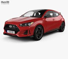 3d Model Of Hyundai Veloster 2019 Hyundai Veloster Hyundai 3d Model