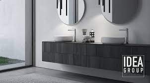 Sense By Aqua In Black Teak Wood With Basin And Mirror Arredamento Bagno Mobili Per Il Bagno Mobile Bagno