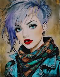 Valentine's Day art with markers and gel pens