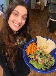 Buffalo chicken sandwich with homemade blue cheese dressing