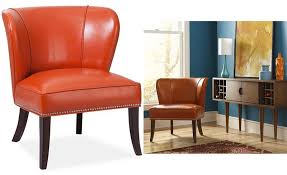 Furniture Janie Faux Leather Accent Chair Reviews Chairs Furniture Macy S Leather Accent Chair Accent Chairs Chair