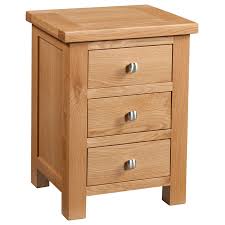 For a stylish bedside storage solution, look no further than the dillon nightstand. Wynyard Oak 3 Drawer Bedside Table No Assembly Required