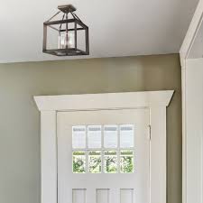Golden Lighting Smyth Gunmetal Bronze Semi Flushmount Light 2073 Sf Gmt Destination Lighting