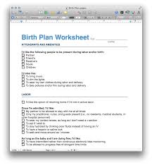 Customizable Birth Plan Template Free Editable Birth Plan Mactemplates Com Birth Plan Template Birth Plan Birth Plan Printable