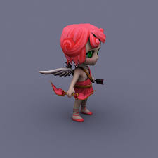 Angel Pink Low Poly Models Low Poly 3d Models Shadow People
