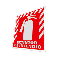 Concepto visual - letreros de incendio