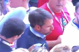 A woman flashes her bra to the crowd. Videos Gareth Southgate Lookalike At Sweden Vs England Quarter Final