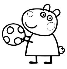 Free printable peppa pig and suzy sheep coloring page in vector format, easy to print from any device and automatically fit any paper size. Suzy Sheep Peppa Pig Coloring Pages Sketch Coloring Page Coloring Home