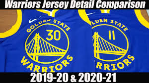 Beli jersey golden state warriors online berkualitas dengan harga murah terbaru 2021 di tokopedia! Nike Golden State Warriors 2020 2021 Season Swingman Jersey Comparison Youtube