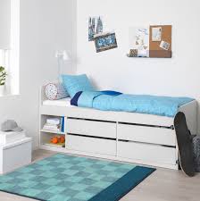 Slakt Bed Frame W Storage Slatted Bedbase White Twin Ikea Ikea Twin Bed Kids Beds With Storage Bed Frame