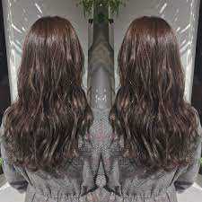 チョコレートモカブラウン ヘアスタイル ロング ヘアースタイル 髪 色
