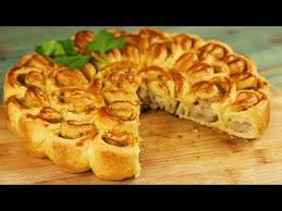 пирог с мясом из слоеного теста рецепт с фото Neimoverno Vkusnyj Pirog S Myasom Hrizantema Luchshij Recept Nesladkoj Vypechki Iz Sloenogo Testa Poshagovyj Recept Idei Dlya Blyud Pirog Myaso