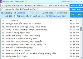 Music Video Downloader 2 7 Hỗ Trợ Tải Album Nhạc Lossless 320kbps Mp3zing Nhaccuatui Chiasenhac 2018