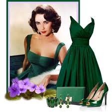 Elizabeth Taylor By Twinkle0088 On Polyvore Emerald Green Cocktail Dress Cocktail Dress Classy Elizabeth Taylor Style