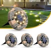 Solar Ground Lights Outdoor Decor - Waterproof LED Outdoor ...