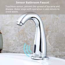 Bathroom faucet electric automatic sensor mixer touchless kitchen sink basin battery power hot and cold water taps 8024sn. Touchless Sensor Automatic Smart Infrared Bathroom Kitchen Sink Faucet Chrome Finished Brass Solenoid Valve Basin Water Tap Basin Faucets Aliexpress