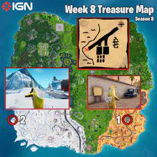 Fortnite jigsaw piece week 8 challenge. Fortnite Week 8 Challenges Telephone And Puzzle Locations Treasure Map Signpost Season 8 Fortnite Wiki Guide Ign