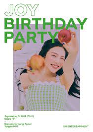 每當那樣時（be there for you；그럴때마다） 合作歌曲. 5redvelvet On Twitter Info Joy Birthday Party On September 5 8pm Kst At Spigen Hall In Samseong Dong Seoul 22 000 Ticketing September 3 7pm Kst On Yes24 Tickets Redvelvet Rvsmtown Https T Co Amulkn0p3q Https T Co W7dayzvot5