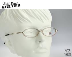 Jean Paul Gaultier 57 7202 Vintage Oval Eyeglasses 90s Mens Women Rare And Unique Optical Frame Nos
