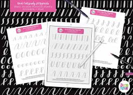 12 free calligraphy practice sheets. 20 Free Brush Lettering Practice Sheets Dawn Nicole