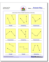 Unjoined Lines Only Worksheet Basic Geometry Worksheet Parallel And Perpendicular Lines Basic Geometry Math Worksheet