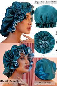 Satin Bonnet For Natural Hair Bonnets For Black Women Silk Bonnet For Curly Hair Cap Bonnet For Curly Hair Hair Bonnet Satin Bonnet Natural Hair