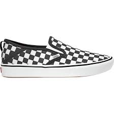 Black And True White Checkered Vans Comfycush Slip On Sf Shoe Men S Vans Shoes Mens Shoes