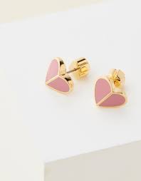 Free shipping & returns to all 50 states! Heritage Spade Small Heart Stud Earrings By Kate Spade Online Gov Australia