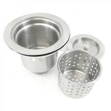 kitchen / bar sink basket strainer with