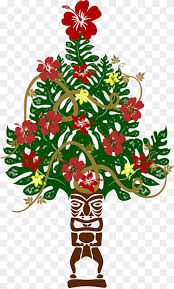Tropical fish tiki bar & christmas ornament beach nautical decor tf011 $9.49. Christmas Tree Christmas Ornament Floral Design Cut Flowers Tiki Hawaii Decor Branch Christmas Decoration Png Pngwing