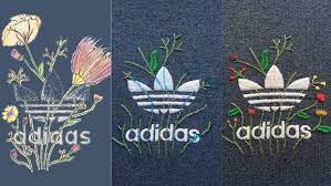 How One Man S Adidas Embroidery Is Making Him And Thousands More Very Happy Needlearts Embroidery Clothes Embroidery Diy Embroidery Tshirt Embroidery Logo